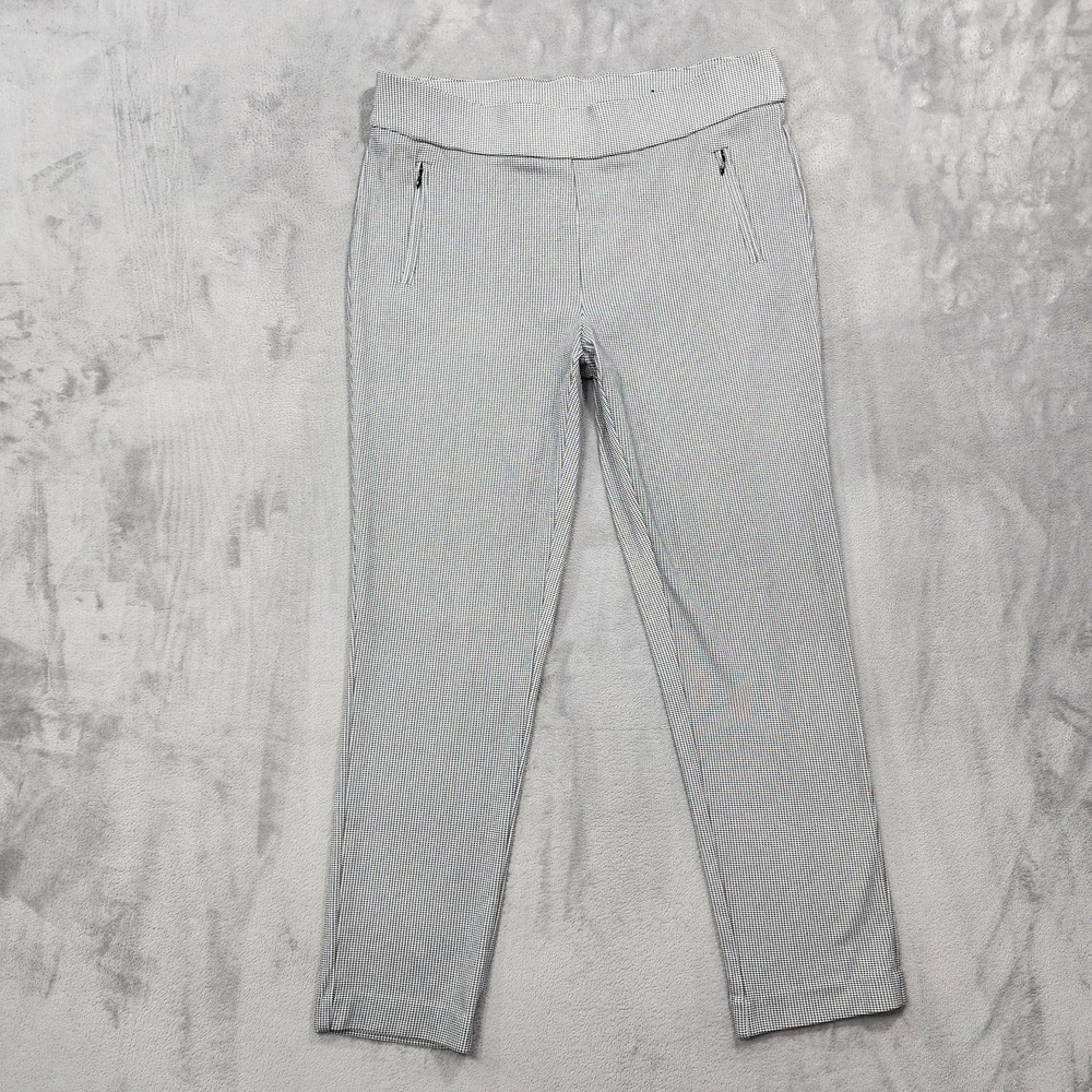 Jules & Leopold Pants Womens XL Black‎ White Houndstooth Pull On Slim Ankle
